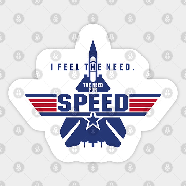 THE NEED FOR SPEED Sticker by YourLuckyTee